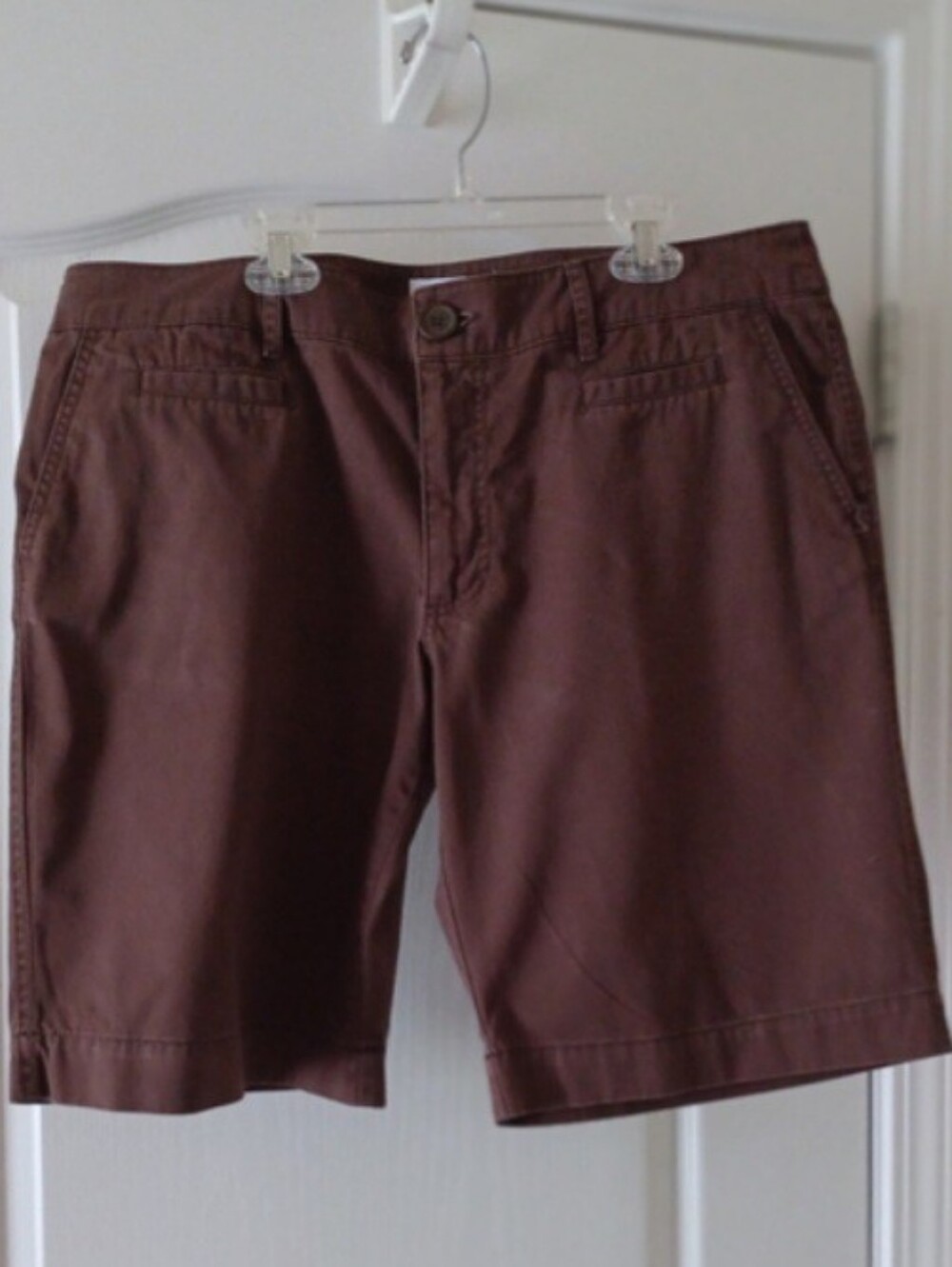Old Navy Women's Chocolate Brown Flat-Front Shorts